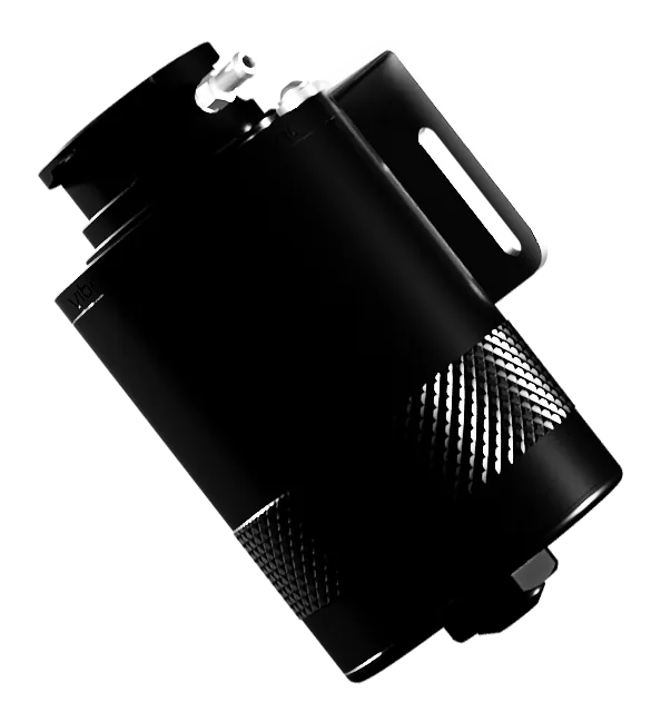 Vibrant Mini Expansion Tank with welded SAE cap neck and mounting bracket